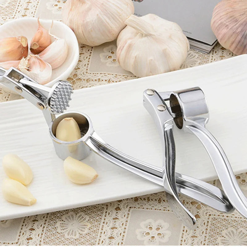 Garlic Press Crusher Mincer Kitchen Stainless Steel Garlic Smasher