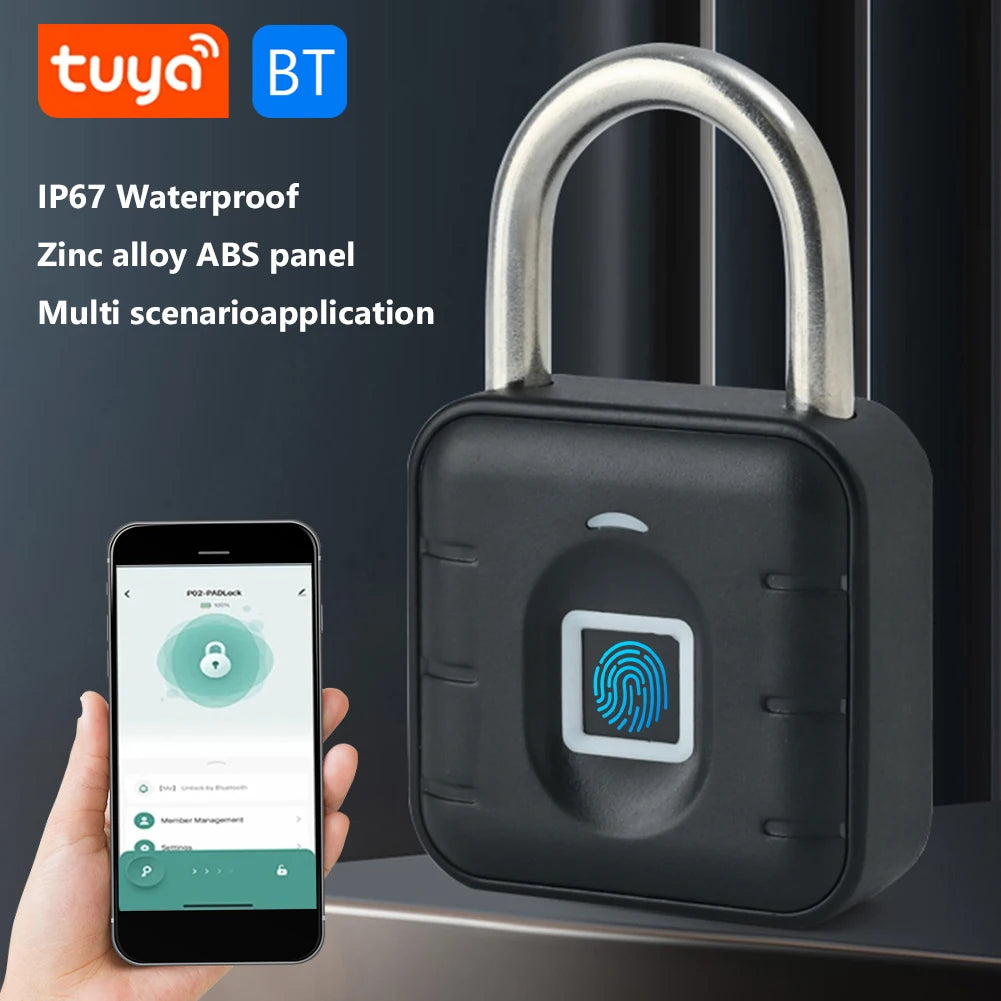 Fingerprint Lock Keyless with Tuya APP Drawer Safety Lock Waterproof