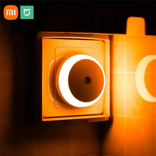 Xiaomi LED Night Light Smart Night Sensor Round Plug in Wall Night Lamp