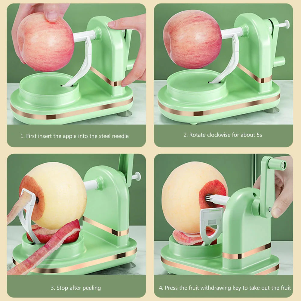 Manual Apple Peeler Multifunctional with Stainless Steel Blades Hand