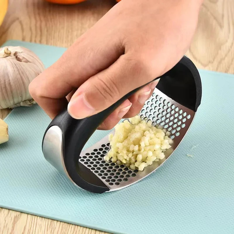 Stainless Steel Garlic Press Crusher Manual Garlic Mincer Chopping