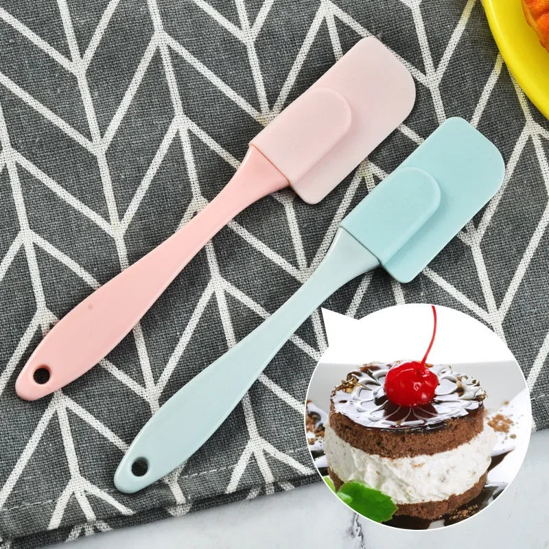 3Pcs Non-Stick Silicone Cream Scraper Bread Cake Butter Spatula Mixer