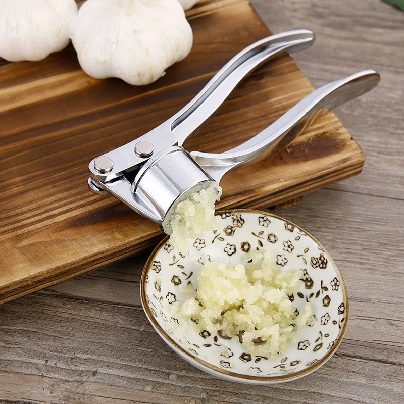 Garlic Press Crusher Mincer Kitchen Stainless Steel Garlic Smasher