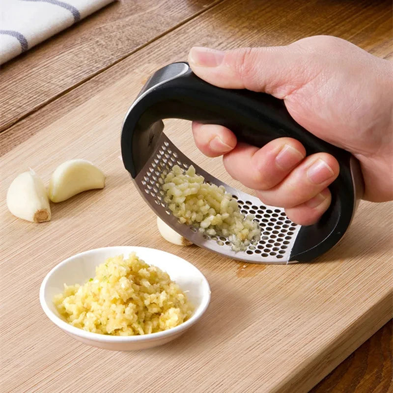 Stainless Steel Garlic Press Crusher Manual Garlic Mincer Chopping